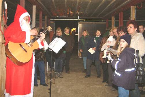 Nikolaus auf dem Pferdehof in Remchingen Singen