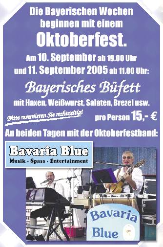 Flyer zum Oktoberfest im Heidekrug in Ehra-Lessien