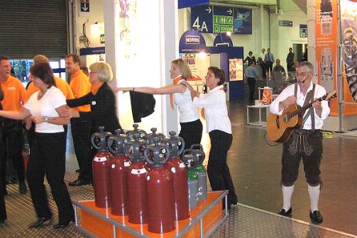 Bayrischer Nachmittag auf dem Messestand